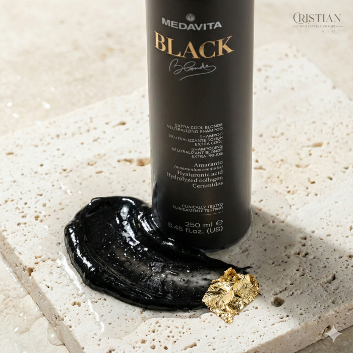 Sampon Negru Medavita Black Blondie - Reflex Gri Intens si Cenusiu [2]