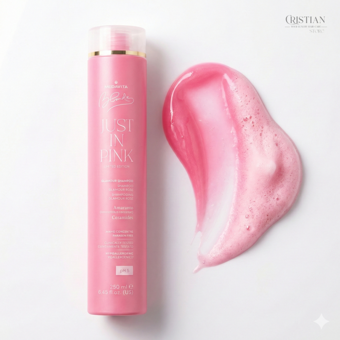 Sampon Nuantator Roz Medavita Just In Pink - Culoare Temporara Par Blond [2]