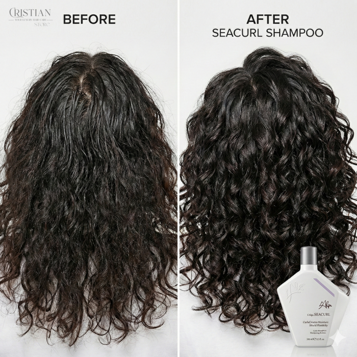 Sampon pentru Par Cret L'Alga SeaCurl - Hidratare fara Sulfati cu Alge [5]
