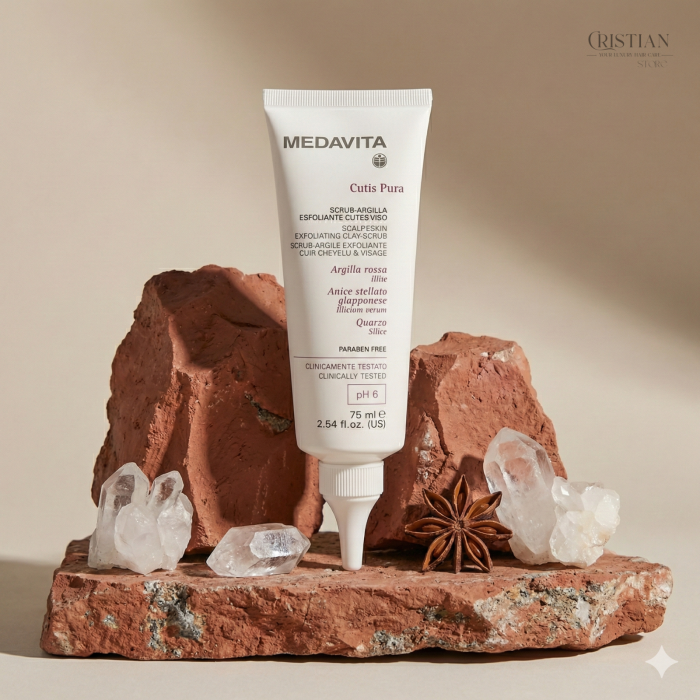 Scrub Detox Scalp si Fata Medavita Cutis Pura - Argila Rosie si Cuart [4]