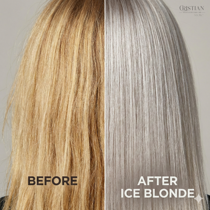 Kit Medavita Ice Blonde - Sampon Masca si Spray Bifazic pentru Blond Rece Platinat [5]