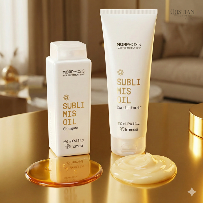 Kit Framesi Morphosis Sublimis Oil - Sampon si Masca cu Argan pentru Par Degradat [2]