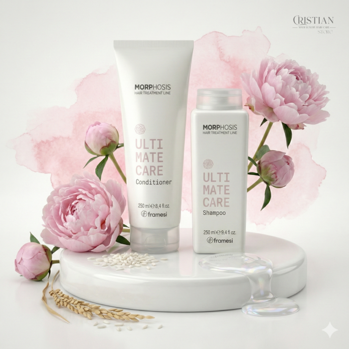 Kit Morphosis Ultimate Care Sampon si Balsam - Revitalizare cu Bujor Fermentat [3]
