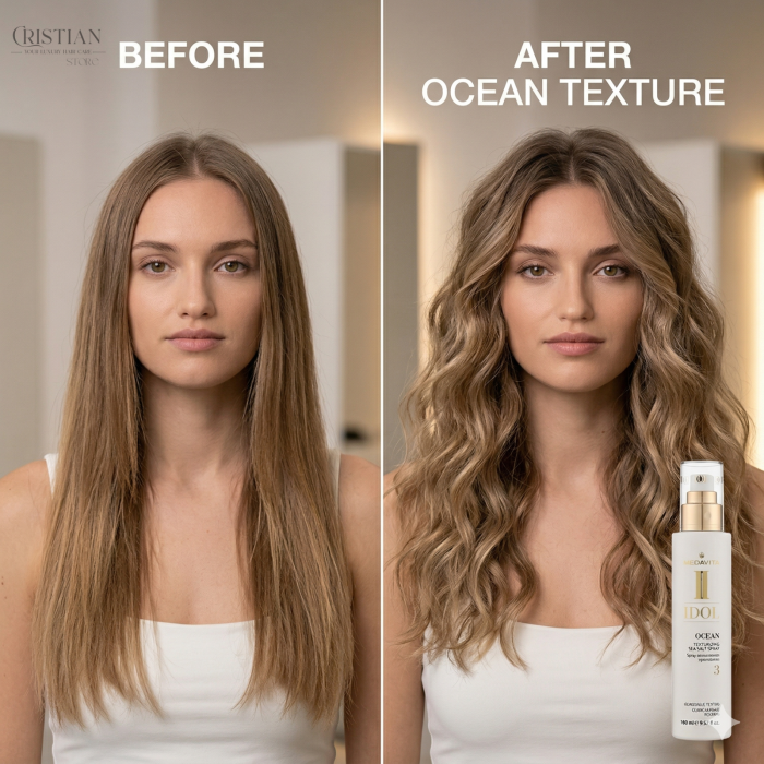 Spray cu Sare de Mare Medavita Idol Ocean - Texturizare Beach Waves si Finisaj Mat [5]