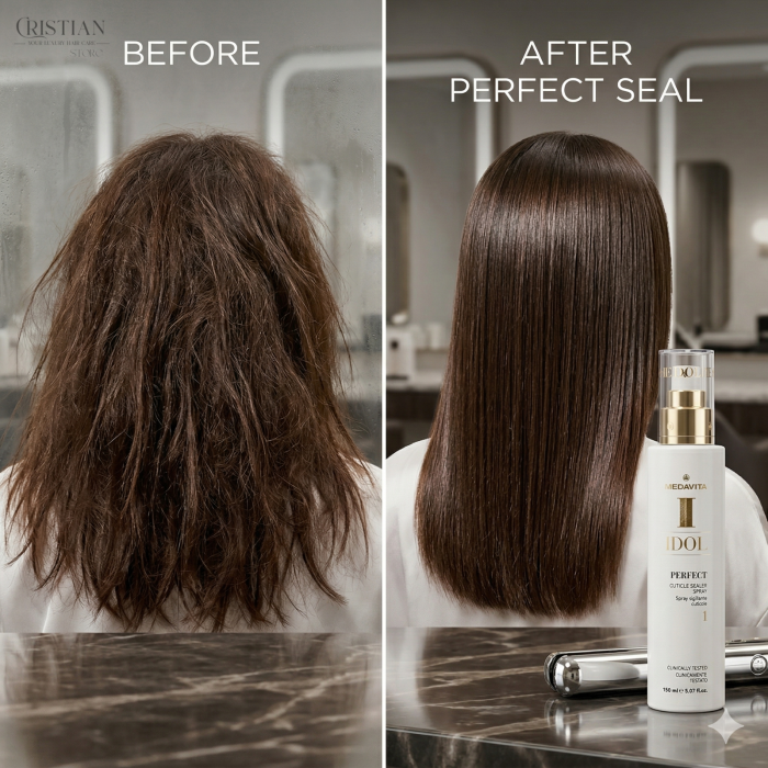 Medavita Idol Perfect Cuticle Sealer - Spray Leave-in pentru Sigilare Netezire si Protectie Anti-Umiditate [5]