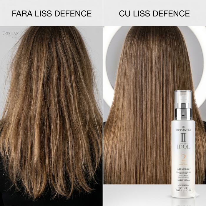 Spray Protectie Termica Medavita Idol Liss Defence - Protectie 230 Grade si Netezire [5]