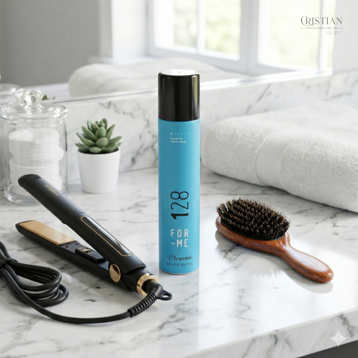 Spray Termoprotector Framesi For-Me 128 Thermal Heat Shield - Protectie Placa si Ondulator [4]