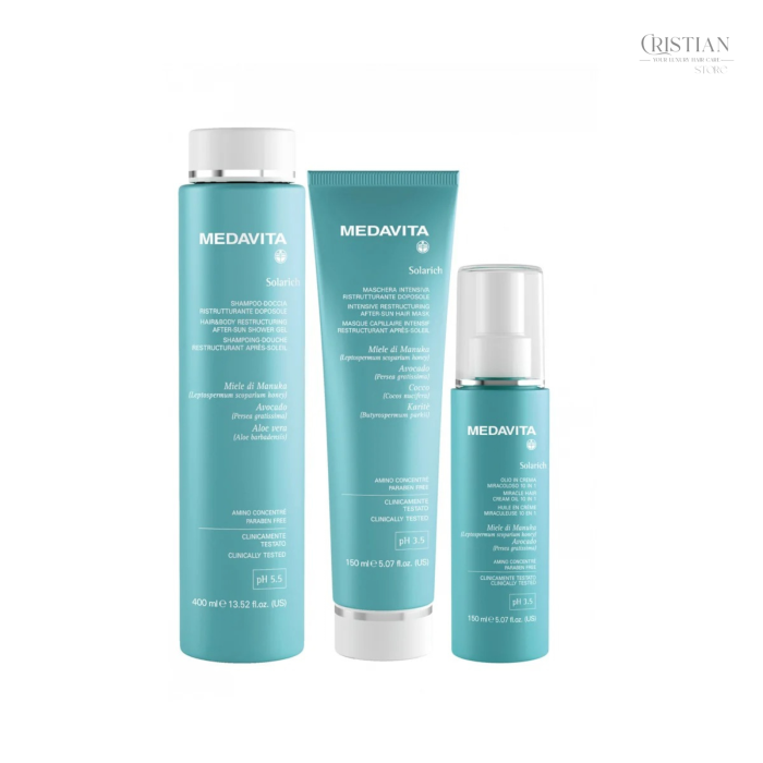 Medavita Solarich Miracle Hair Cream 10-in-1 - Protectie UV si Hidratare cu Miere de Manuka [5]