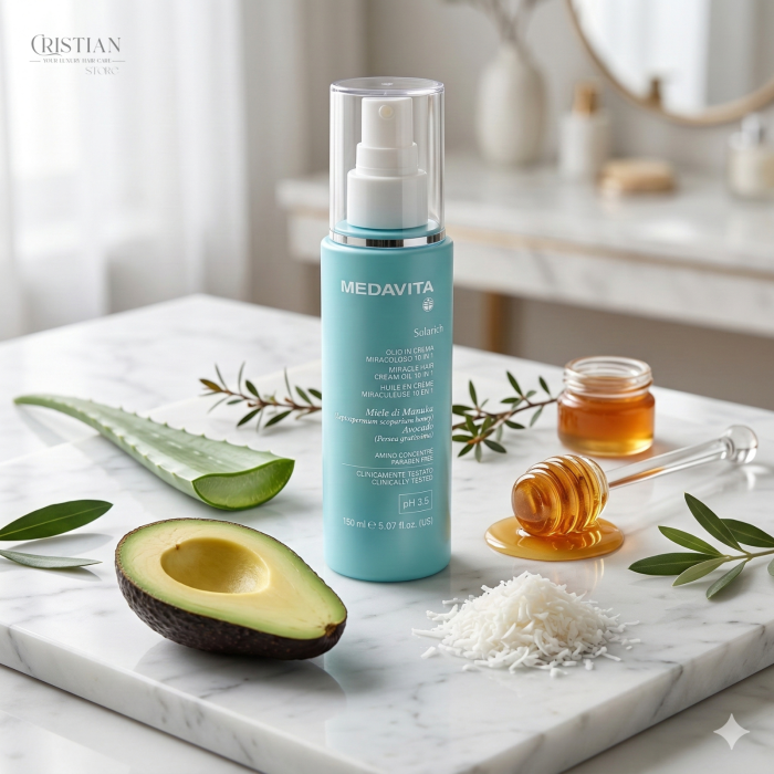 Medavita Solarich Miracle Hair Cream 10-in-1 - Protectie UV si Hidratare cu Miere de Manuka [4]