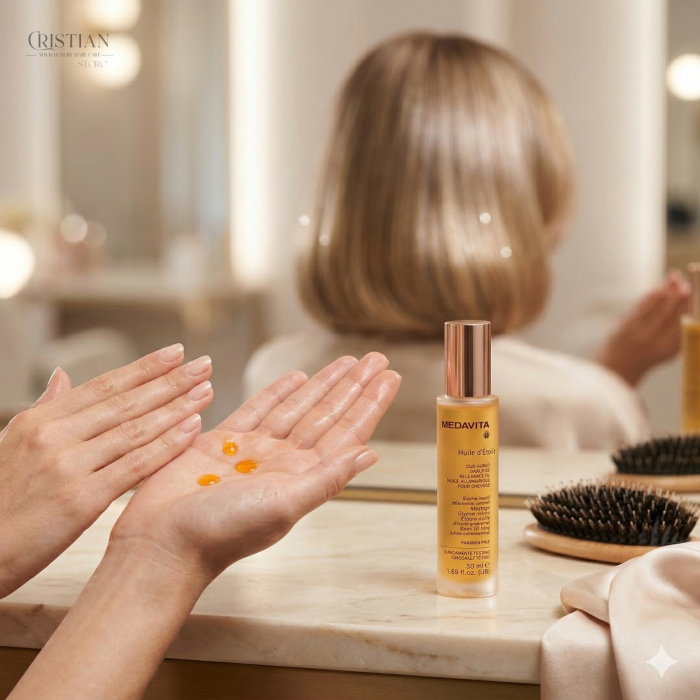 Ulei de Par Medavita Olio Aureo Huile d’Étoile - Stralucire Diamant si Netezire Mătăsoasă [4]