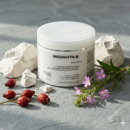 Dermo Crema Antisebum Medavita Requilibre - Masca Scalp Gras cu Argila [2]