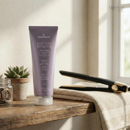 Masca Netezire Medavita Keratin Miracle - Par Drept si Matasos [5]