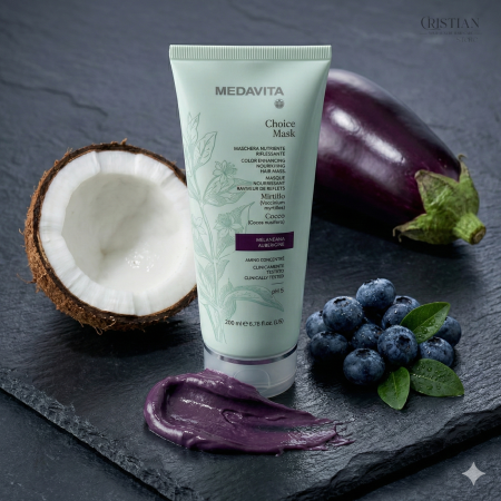 Masca Nuantatoare Medavita Choice Mask Aubergine - Culoare Violet Melanzana [2]