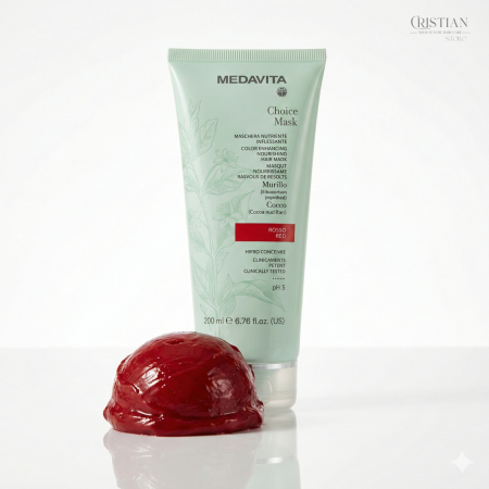 Masca Nuantatoare Medavita Choice Mask Rosso pentru Par Roscat [1]