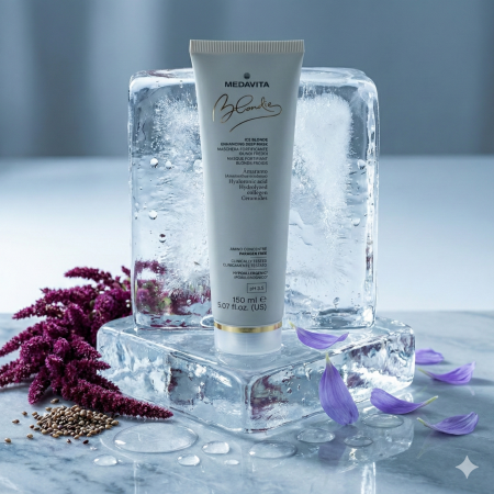 Masca Nuantatoare Medavita Ice Blonde - Pigment Rece si Acid Hialuronic [2]