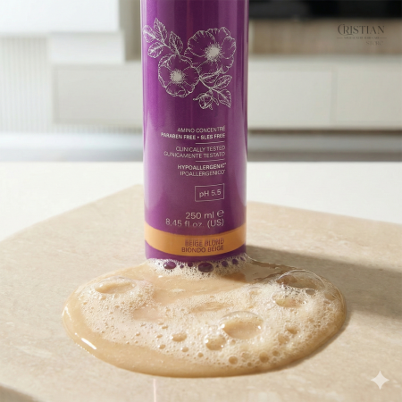 Sampon Nuantator Medavita Luxviva Beige Shampoo pentru Blond Nisipiu [1]