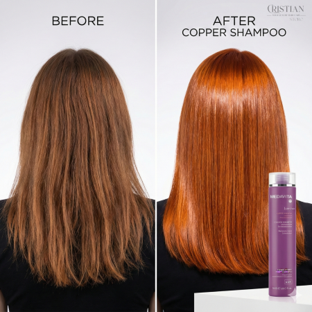 Sampon Nuantator Medavita Luxviva Copper pentru Par Aramiu [4]