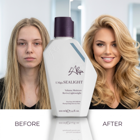 Sealight - Șampon pentru Volum L'Alga Sealight – Infuzie Marină pentru Densitate și Strălucire Aerată (100ml)