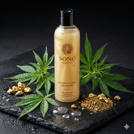 Sampon Restructurant Sono Gold - Ulei de Canabis si Cristale de Aur [2]