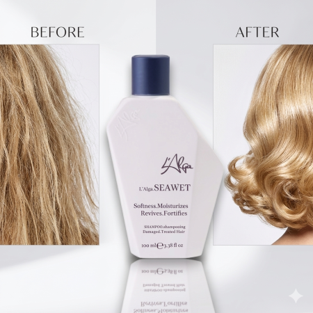 Șampoane - Șampon Revitalizant L'Alga Seawet – Infuzie de Hidratare și Energie Marină pentru Păr și Scalp (100ml)