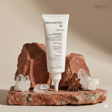 Scrub Detox Scalp si Fata Medavita Cutis Pura - Argila Rosie si Cuart [3]