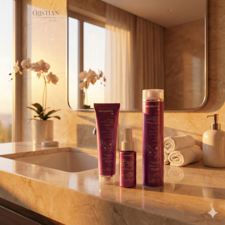 Set Medavita Luxviva Post Color - Sampon Masca si Spray pentru Par Vopsit [3]