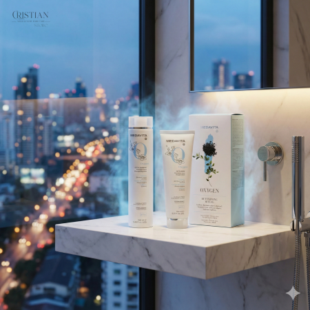 Set Detox Scalp Medavita Oxygen - Sampon si Masca Anti Poluare [3]