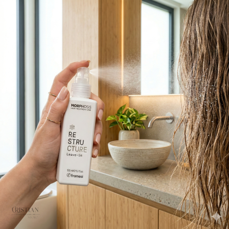 Spray Leave-In Framesi Morphosis Restructure - Revitalizare cu Colagen Vegan si Orez Fermentat [2]