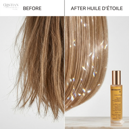 Ulei de Par Medavita Olio Aureo Huile d’Étoile - Stralucire Diamant si Netezire Mătăsoasă [4]