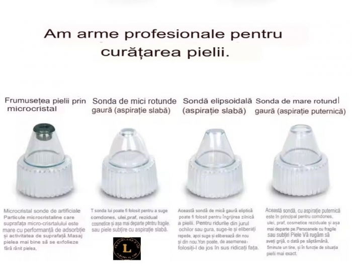 Aparat Electric pentru Indepartarea Punctelor Negre, Anti-Acnee, Curatator Reincarcabil pentru Ten, usor de utilizat [6]