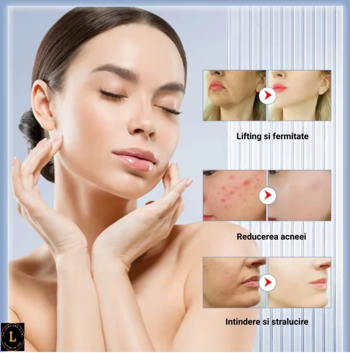Aparat Masaj Facial 7 in 1: Curatare, Lifting, Anti-Acnee, Albire, Ingrijire Ochi - Tehnologie EMS, RF, LED [5]