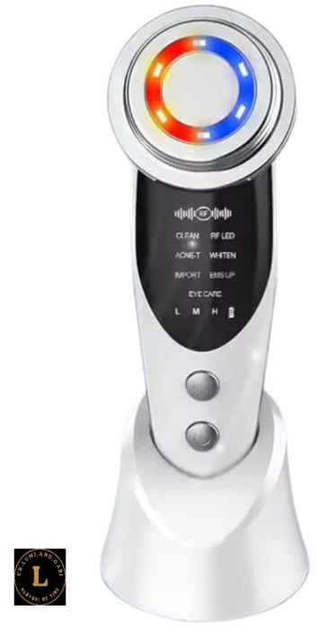 Aparat Masaj Facial 7 in 1: Curatare, Lifting, Anti-Acnee, Albire, Ingrijire Ochi - Tehnologie EMS, RF, LED [11]