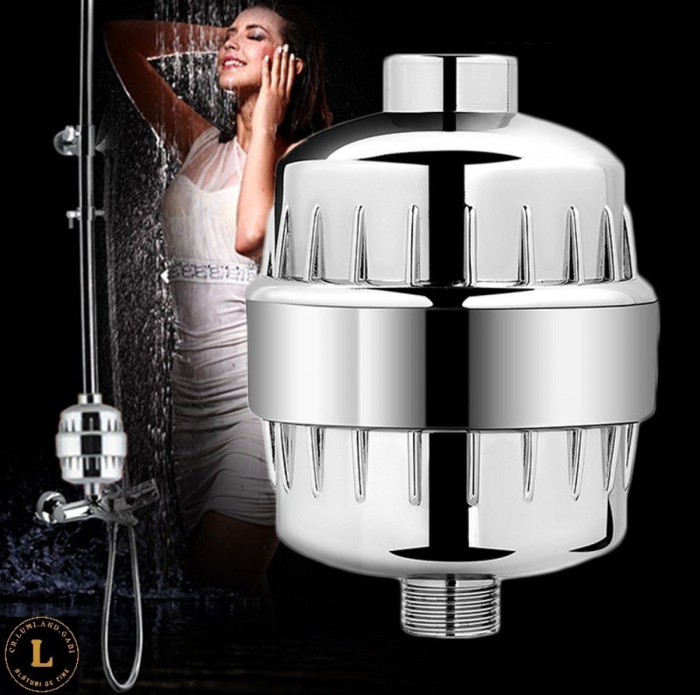 Purificator de apa de uz casnic transfrontalier filtru multistrat pentru dus tip filtru turbina mica purificare a apei apa de la robinet de dus;, pentru o apa curata fara impuritati [3]