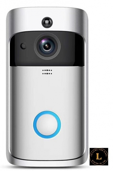 Sonerie inteligenta Wifi pentru casa de la distanta monitorizare interfon sonerie V5 cu senzor infrarosu de viziune pe timp de noapte producator de sonerie vizuala [3]