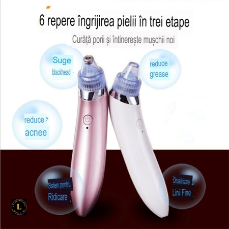 Aparat Electric pentru Indepartarea Punctelor Negre, Anti-Acnee, Curatator Reincarcabil pentru Ten, usor de utilizat [9]