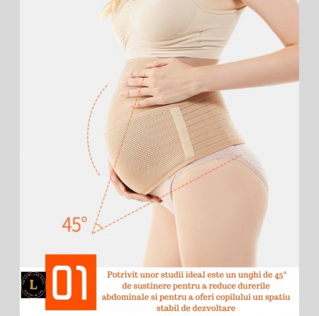 Centura abdominala profesionala pentru gravide, cu functie de sustinere a abdomenului [4]
