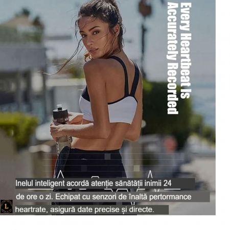 Descopera viitorul sanatatii cu inelul inteligent smart. Monitorizare Completa a Sanatatii 24/7. Monitorizare Completa a Sanatatii - Puls, Somn, Activitate - Rezistent la Apa - Design Elegant [4]