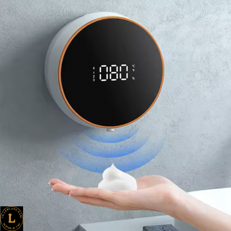 Produse - Dozator de sapun lichid suspendat pe perete de inalta calitate Senzor automat inteligent de lux Dozator de sapun spumant lichid de 300 ml montat pe perete. Ideal pentru cadou Unisex