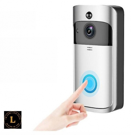 Sonerie inteligenta Wifi pentru casa de la distanta monitorizare interfon sonerie V5 cu senzor infrarosu de viziune pe timp de noapte producator de sonerie vizuala [1]