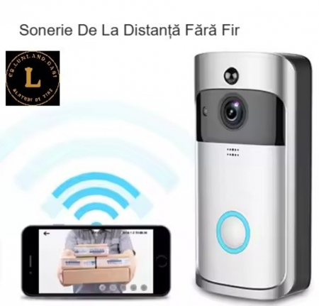 Sonerie inteligenta Wifi pentru casa de la distanta monitorizare interfon sonerie V5 cu senzor infrarosu de viziune pe timp de noapte producator de sonerie vizuala [5]