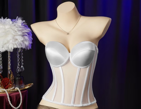 MERCERIE SI ACCESORII CROITORIE - Corset Elegant Structurat cu Cupe