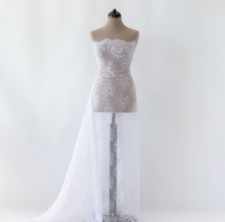 Materiale Textile Premium - Cupon Dantelă Chantilly Premium