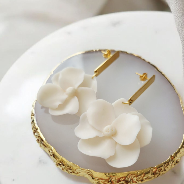 Cercei Flori Albe [2]