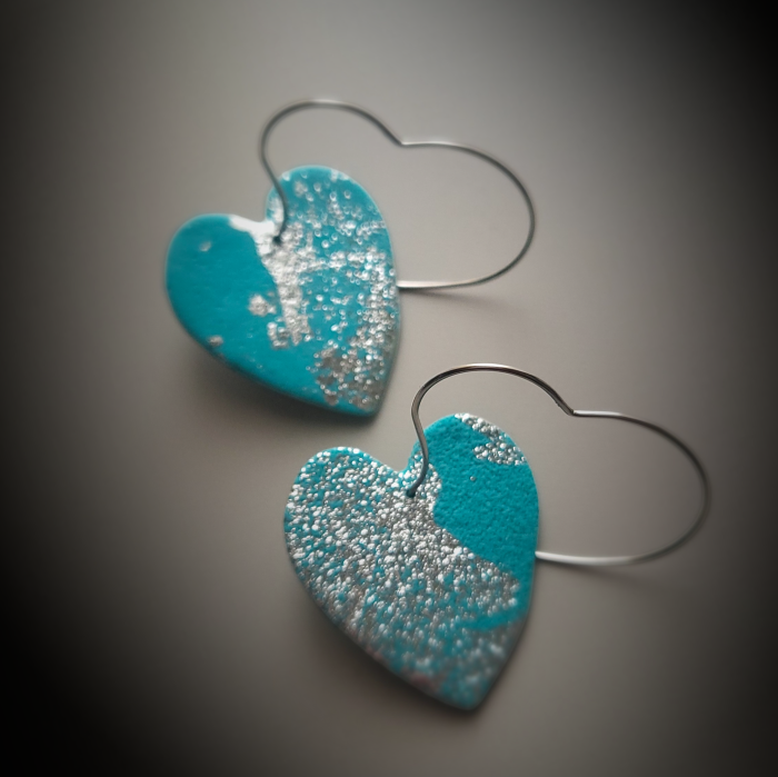 Set 4 inimi - roșii și turcoaz [3]