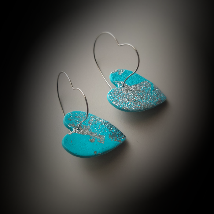 Set 4 inimi - roșii și turcoaz [2]