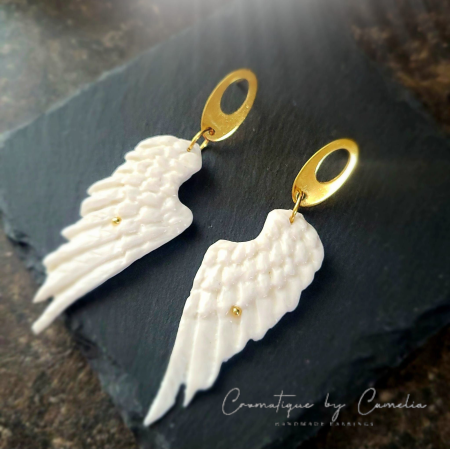 Cercei Aripi - Aripi albe