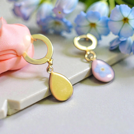 Cercei cu flori de Nu-Ma-Uita [1]