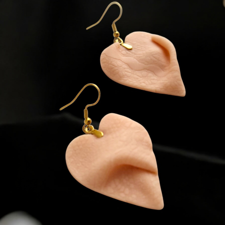 SĂRBĂTORI - Cercei inimi imbrățișate