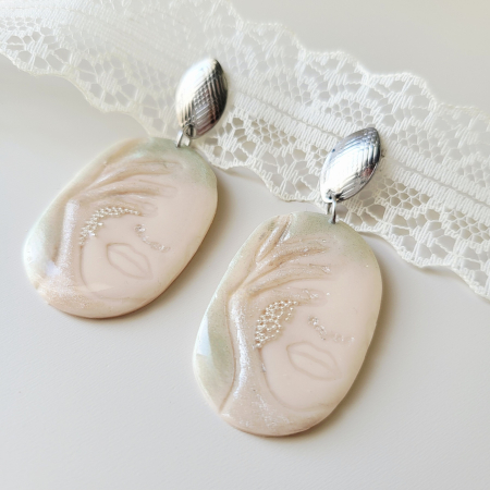 Cercei Chipuri - Reflecție în argintiu