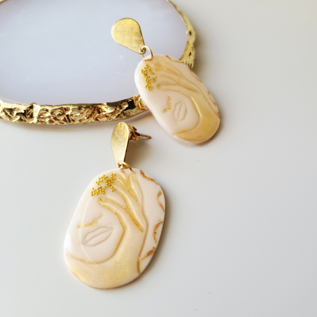 Cercei Chipuri - Reflecție în auriu